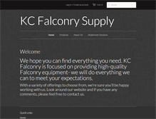 Tablet Screenshot of kcfalconry.com